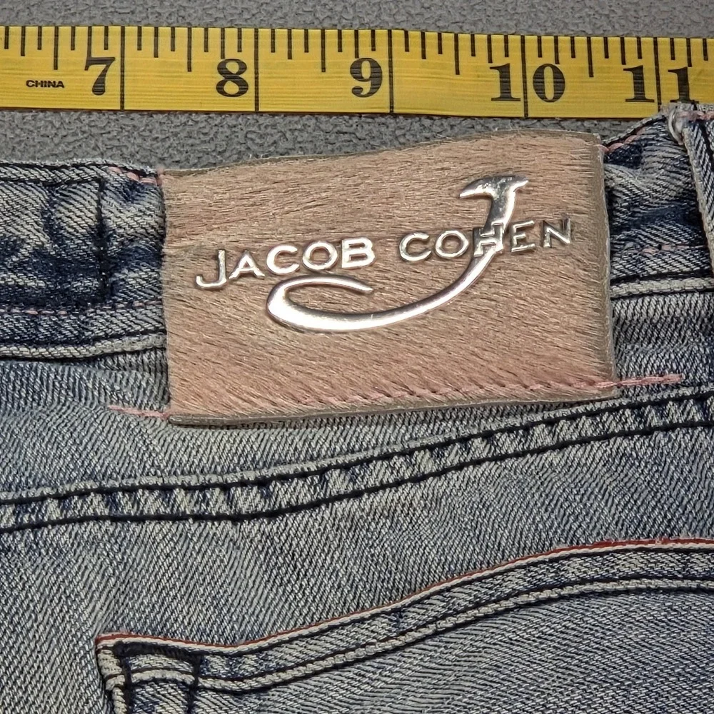 Jacob Cohen Jeans Mens 30x26 Selvedge Straight Button‎ Fly Made Italy Fits 28x26